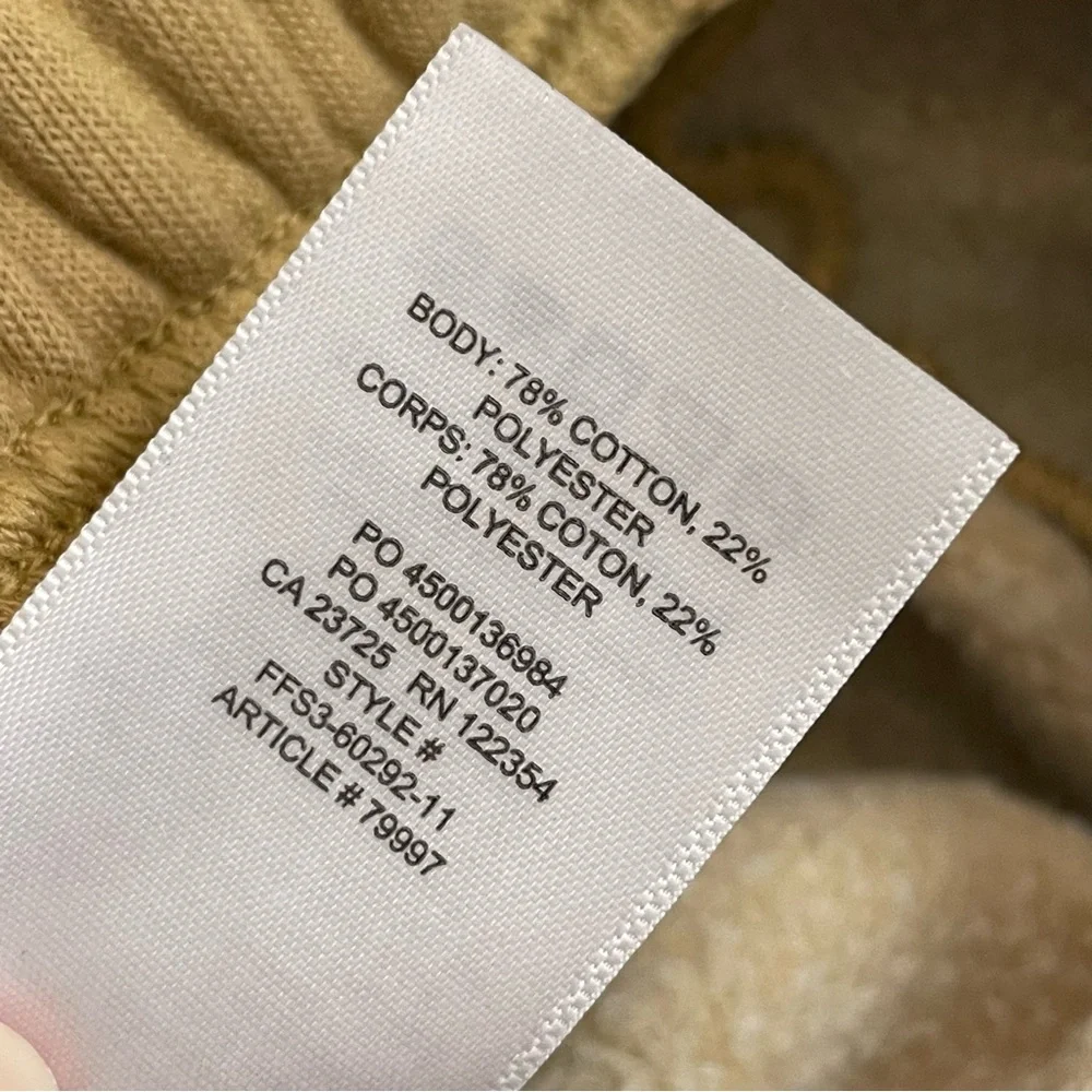 Aritzia TNA Sweat Shorts Cozy AF Fleece Lounge Athletic Travel Mustard Yellow